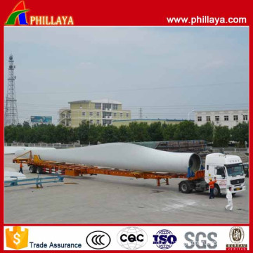 2 Axles Hydraulic Extendable Wind Blade Semi Trailer